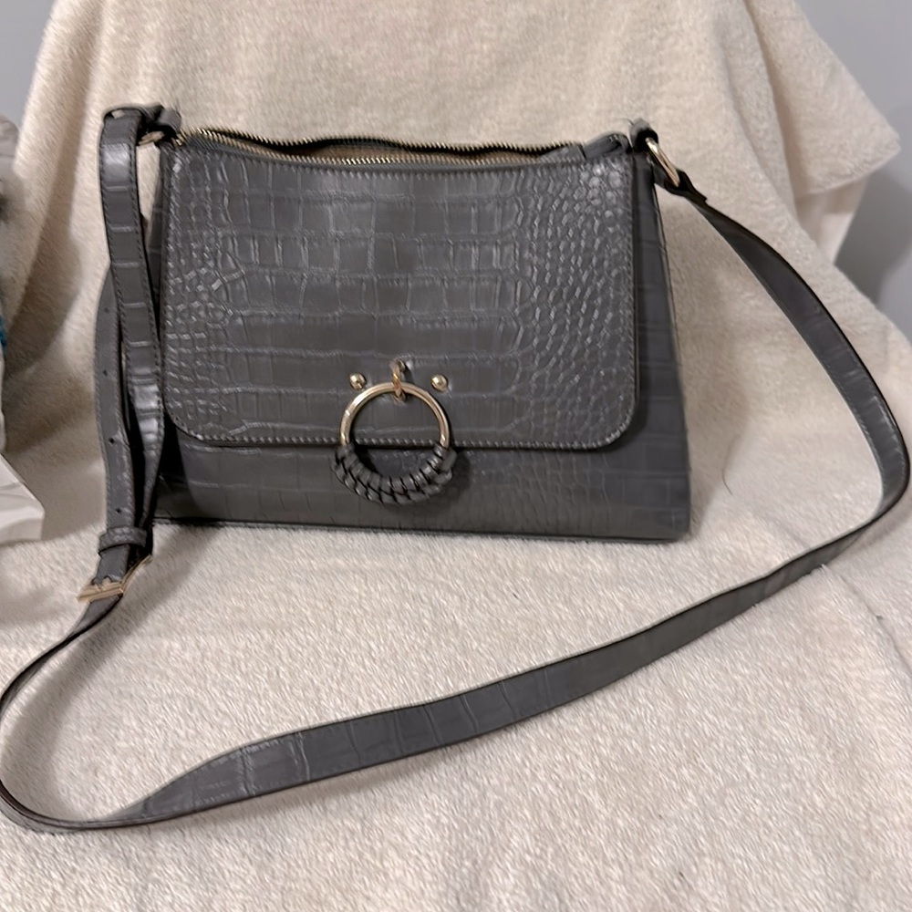 Kate Landry purse grey leather